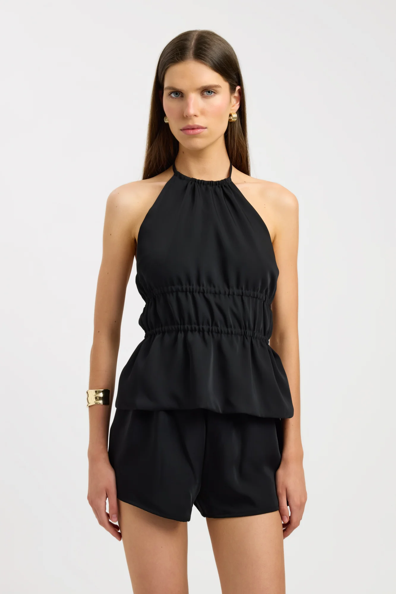 Maria Gathered Halter Top - Image 2