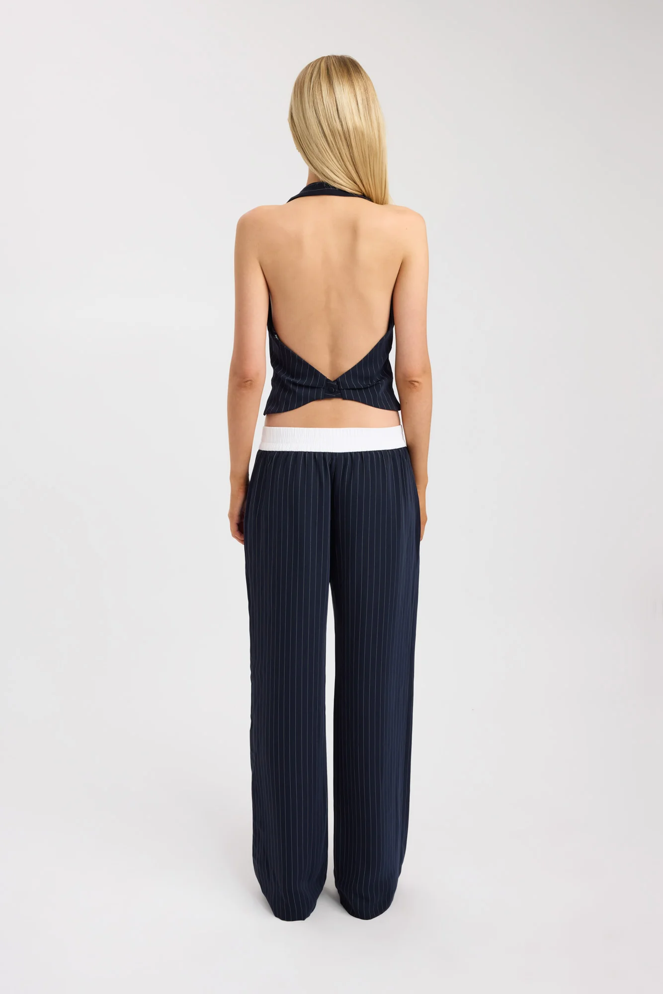 Oslo Deep Vee Halter Top - Image 3