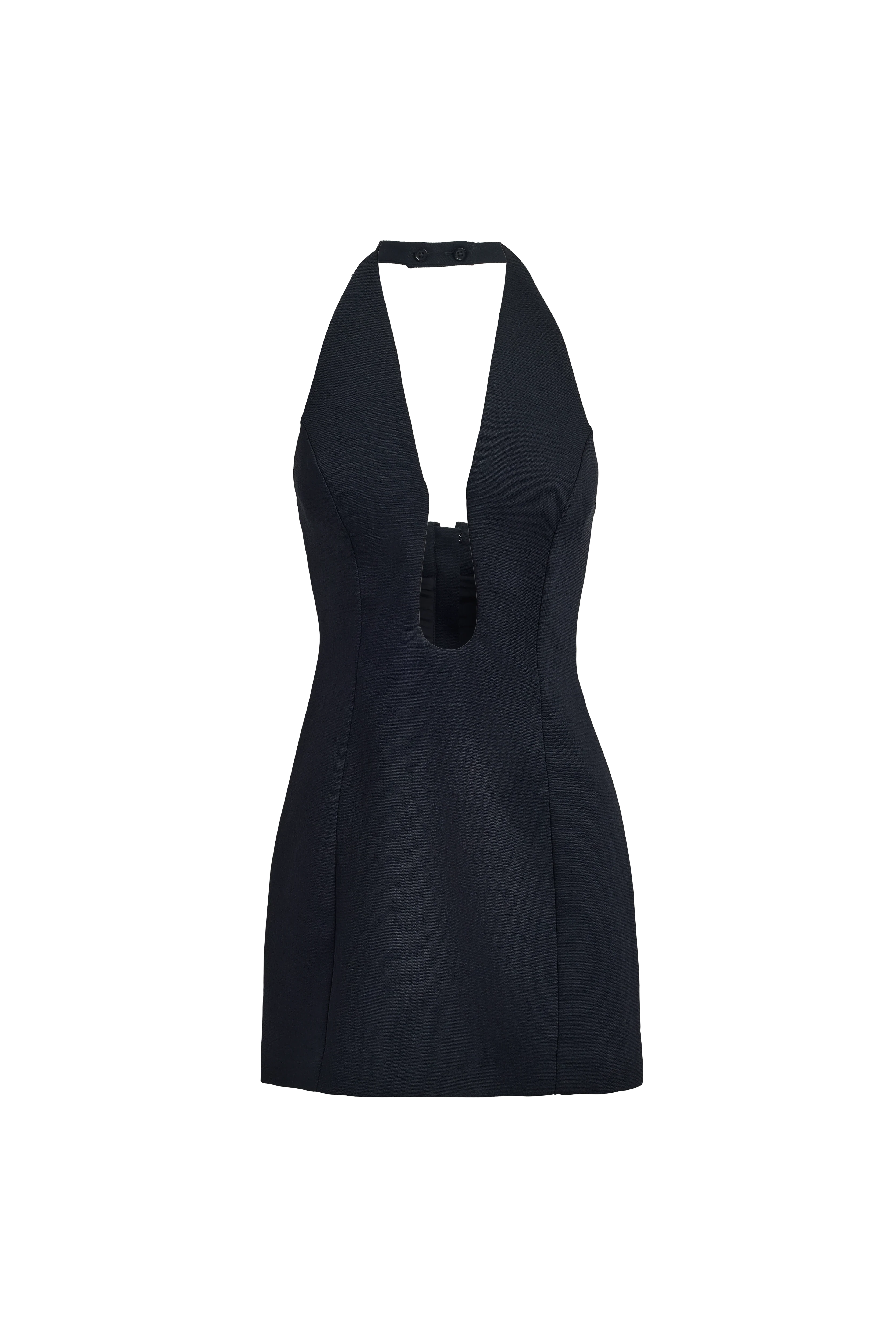 Oyster Low Cut Mini Dress - Image 5