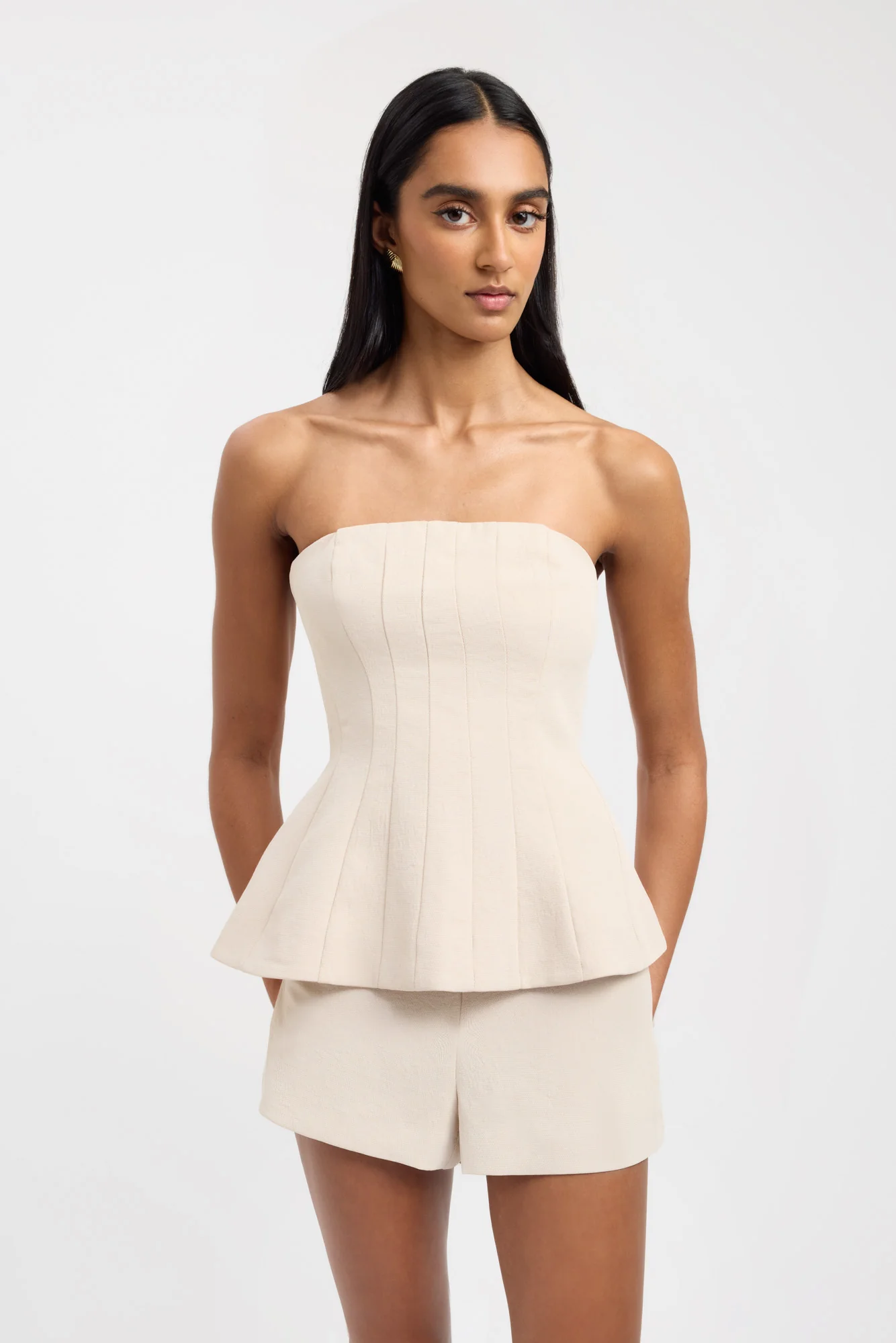 Oyster Strapless Seam Top - Image 2