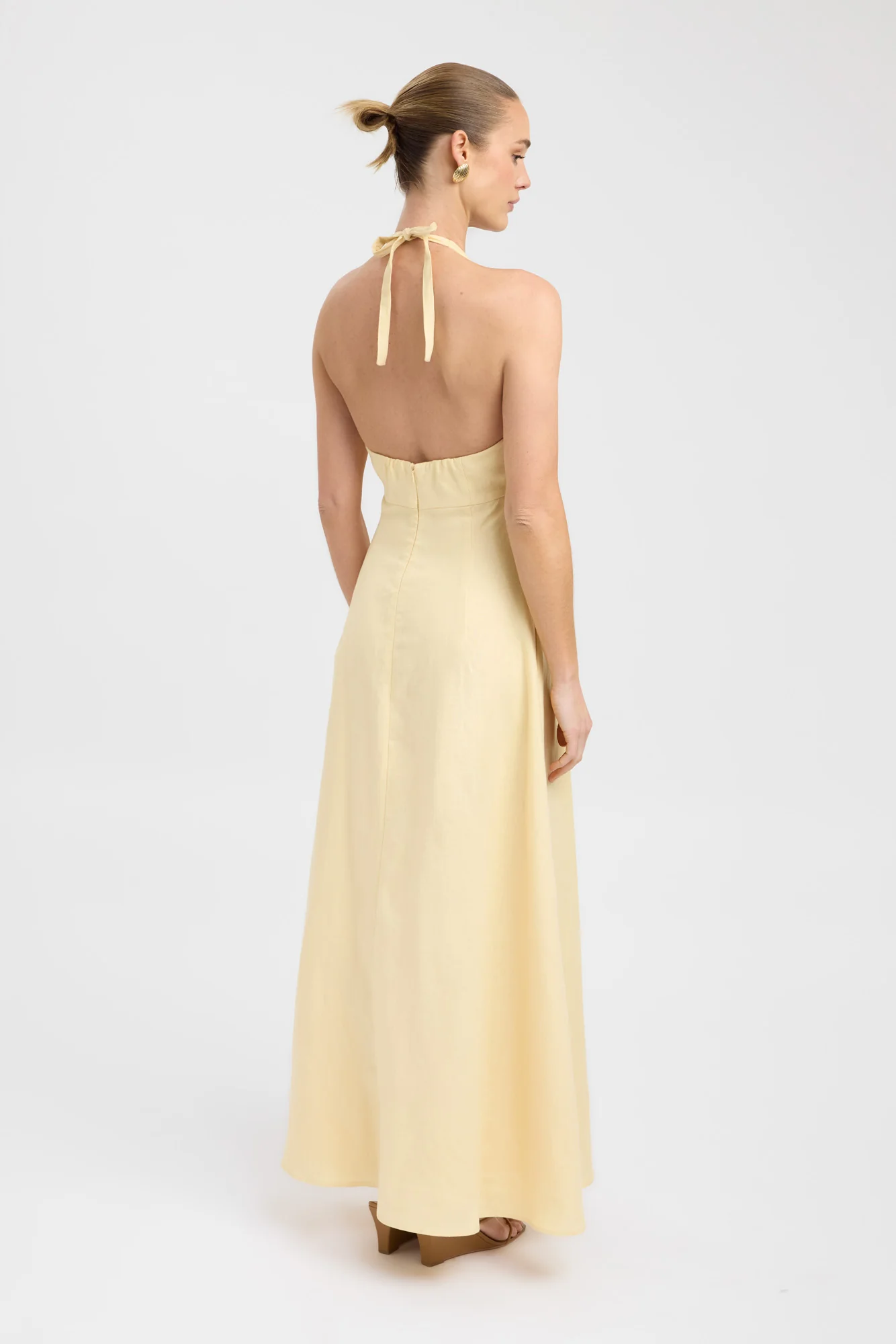 Palm Halter Maxi Dress - Image 4