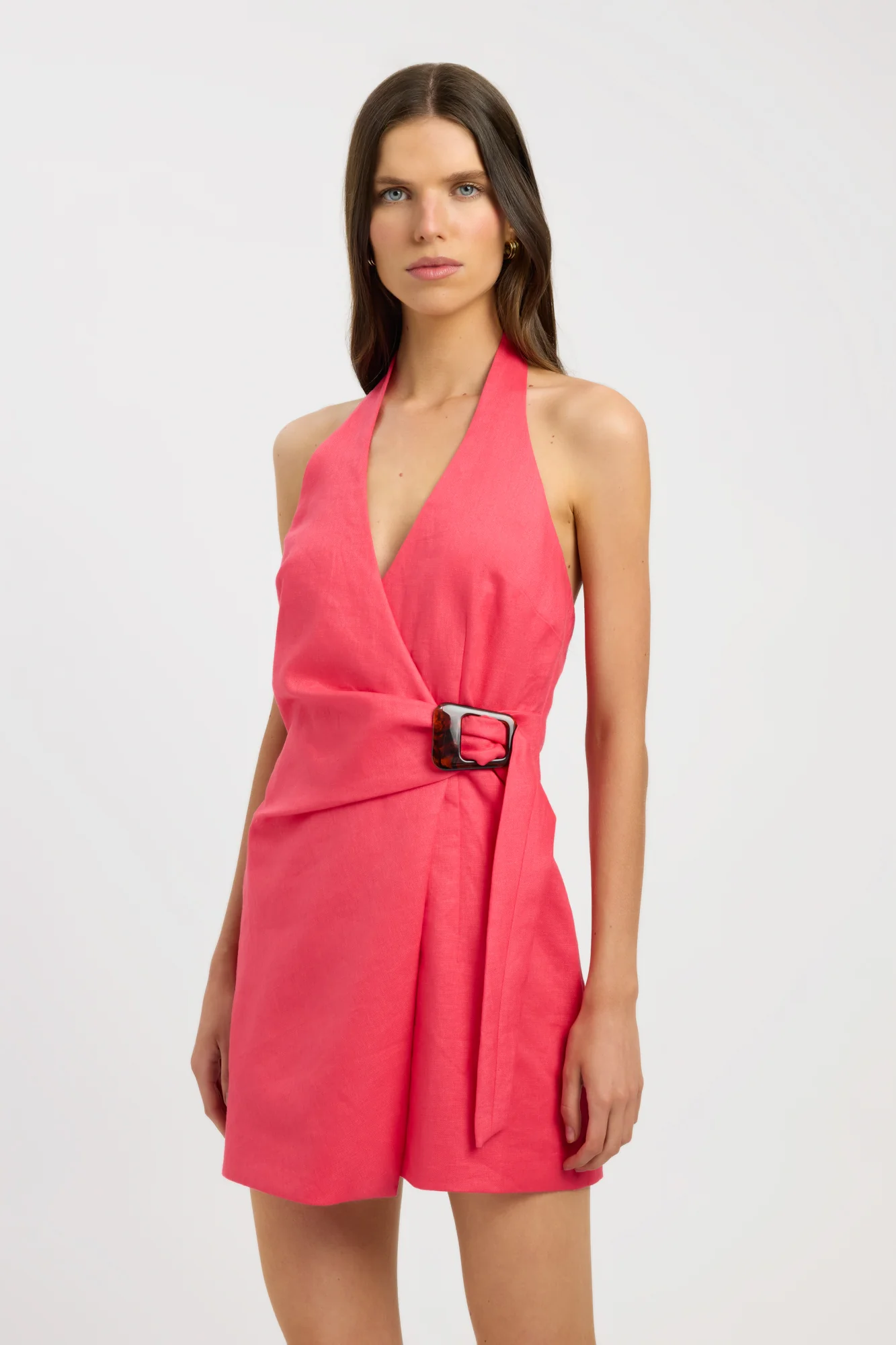 Palm Trim Mini Dress - Image 3
