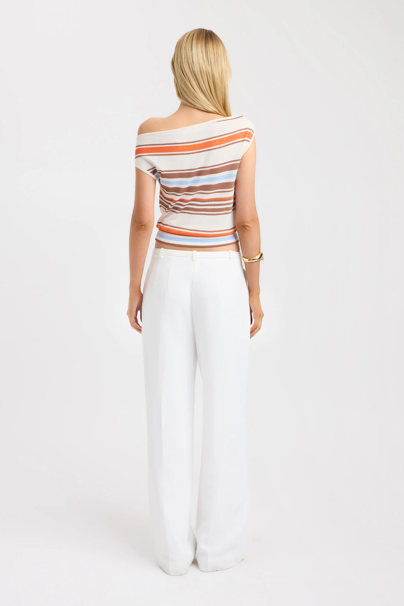 Skye Stripe Off Shoulder Top - Image 3