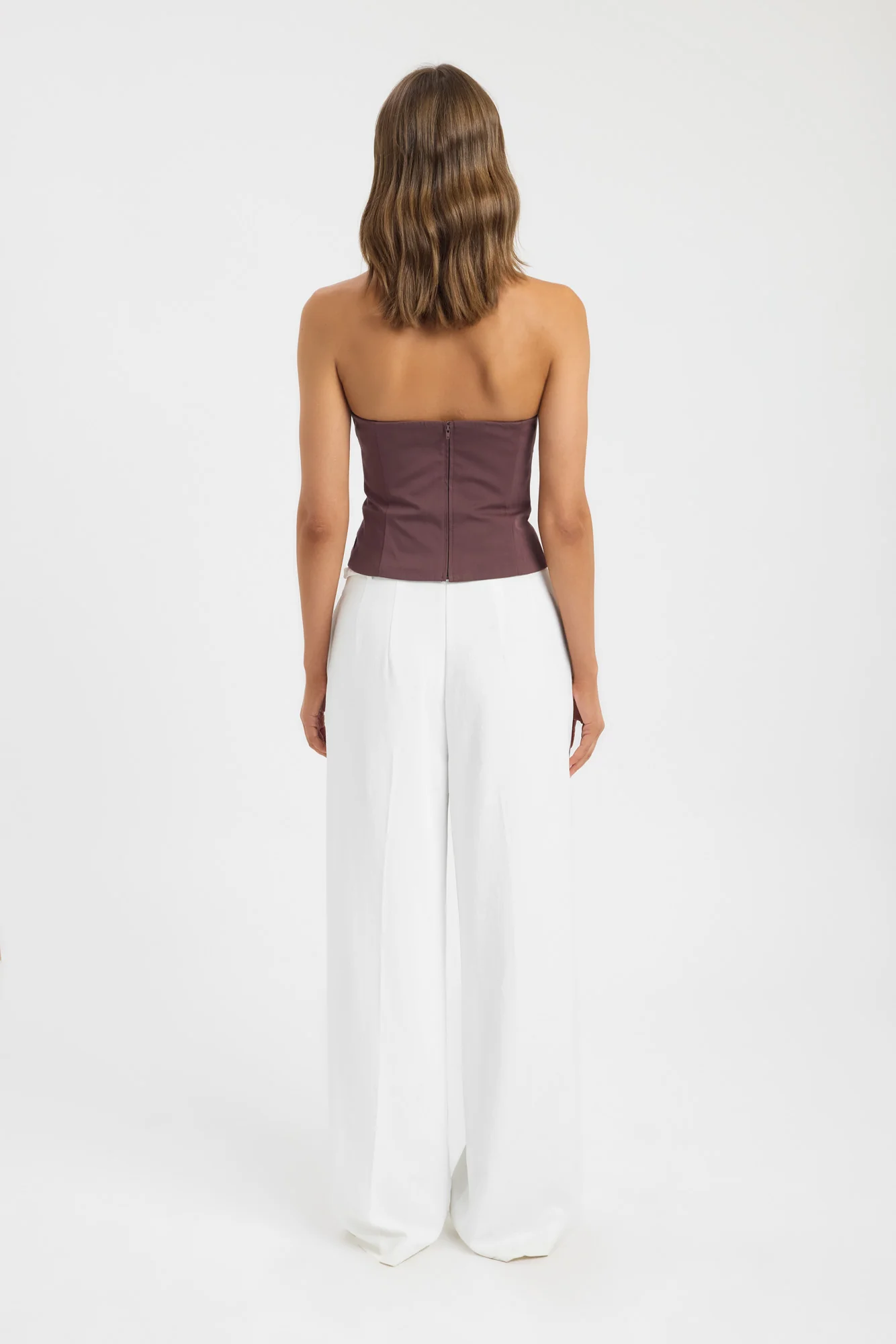 Solana Gathered Bustier Top - Image 3
